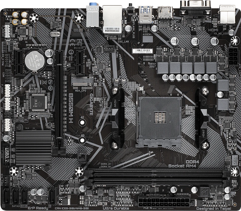 Gigabyte B550M H (Rev. 1.0)